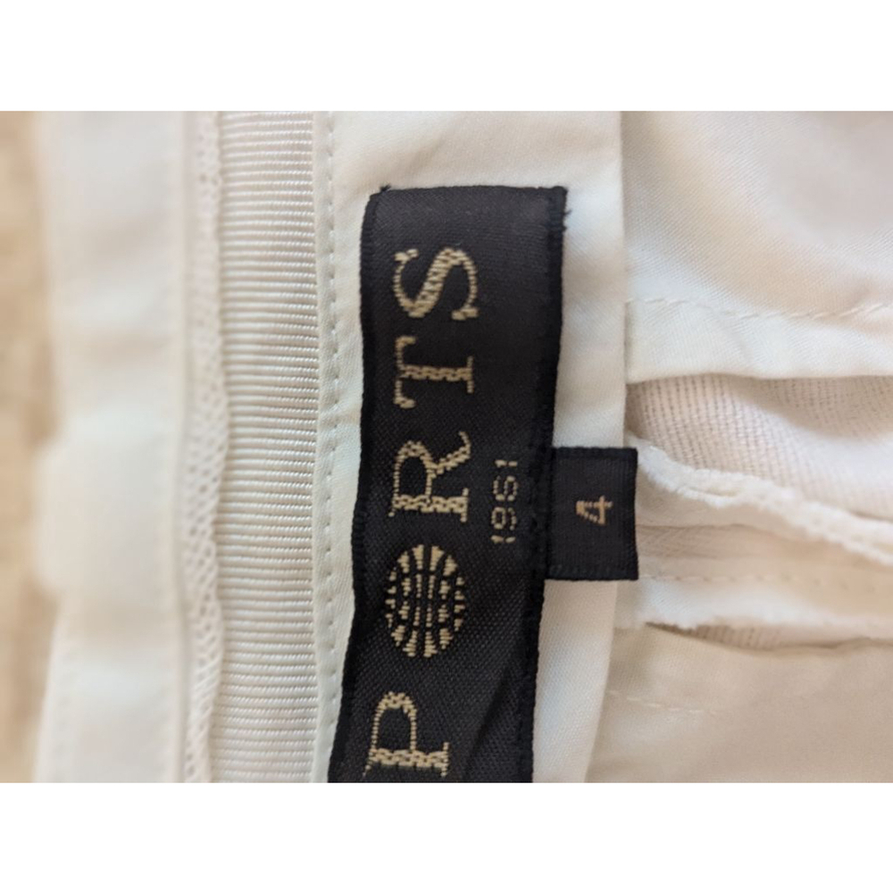Women's Ports 1961 Pants size 4 White & Grey - Picture 10 of 13